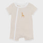 BILLIE GIRAFFE ORGANIC SS ZIPSUIT