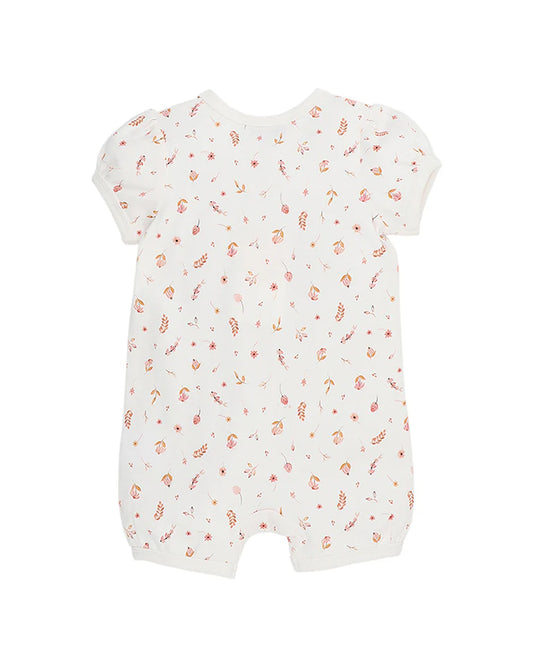 BILLIE DITSY FLORAL ORGANIC SS ZIPSUIT