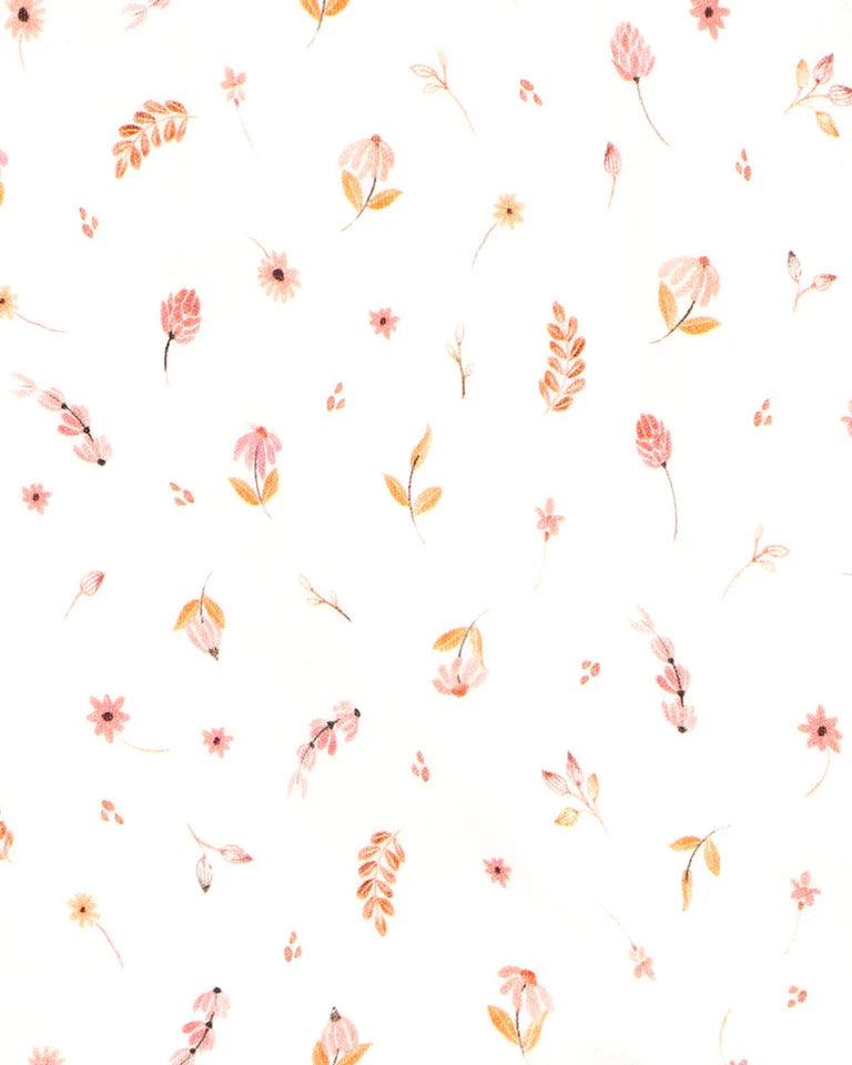 BILLIE DITSY FLORAL ORGANIC SS ZIPSUIT