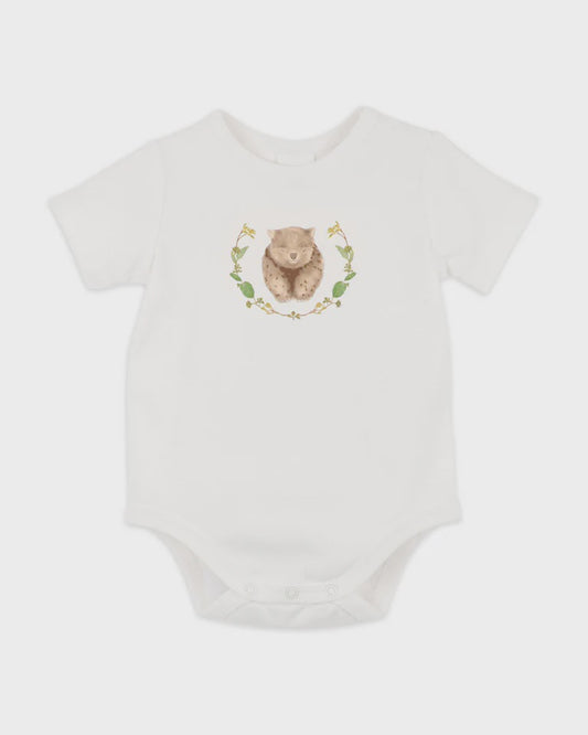 AUSTRALIANA ORGANIC WOMBAT BODYSUIT