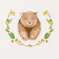 AUSTRALIANA ORGANIC WOMBAT BODYSUIT