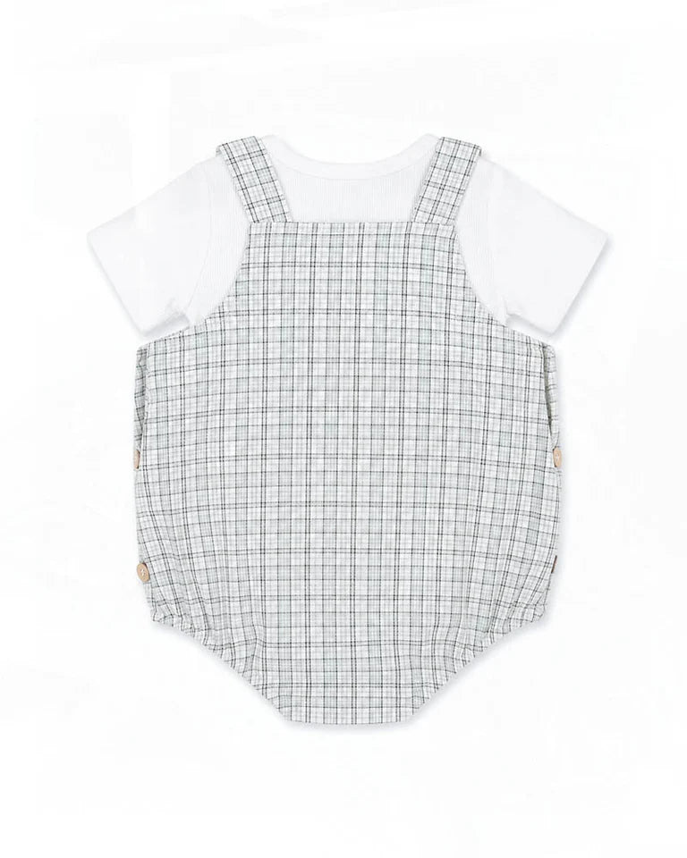 TAYLOR CHECK BODYSUIT & TEE SET