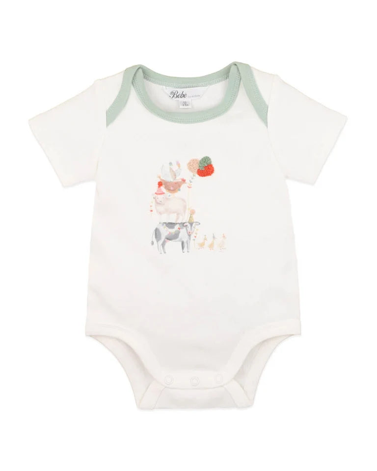 SCOUT ORGANIC ANIMAL STACK BODYSUIT