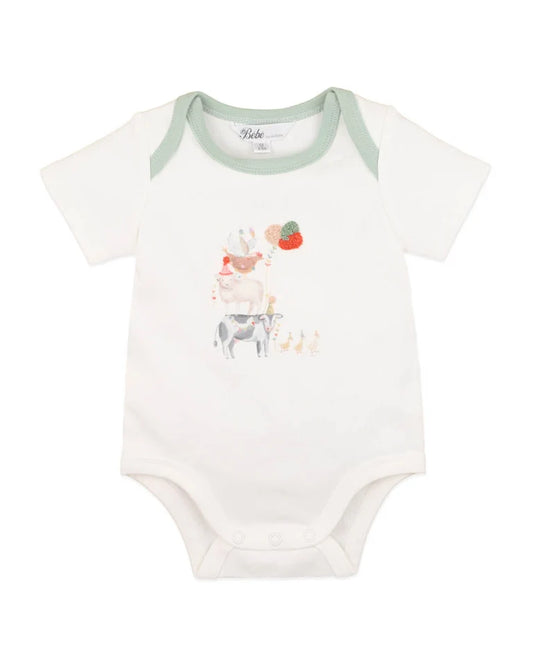 SCOUT ORGANIC ANIMAL STACK BODYSUIT