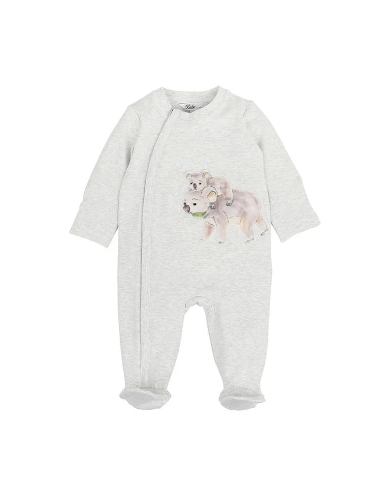BAILEY KOALA LS ZIP ONESIE