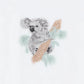 CHARLIE KOALA VELOUR ZIP ONESIE