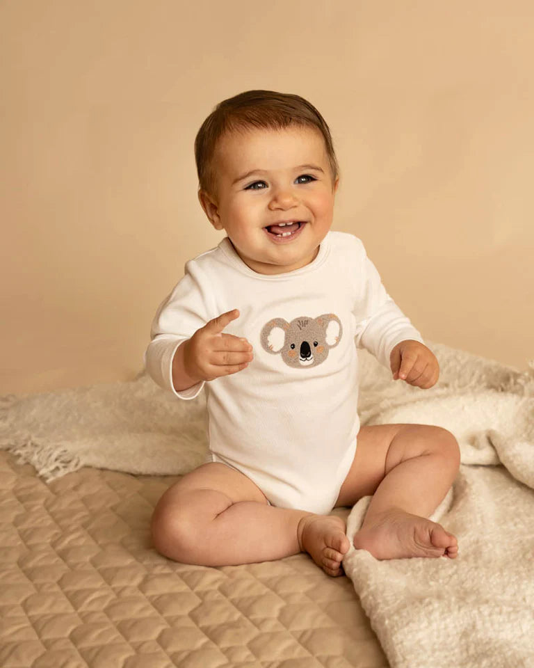 CHARLIE KOALA ORGANIC LS BODYSUIT