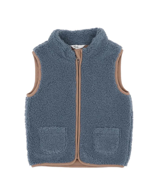 BLUE SHERPA VEST 3-5 YRS