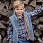 BLUE SHERPA VEST 3-5 YRS