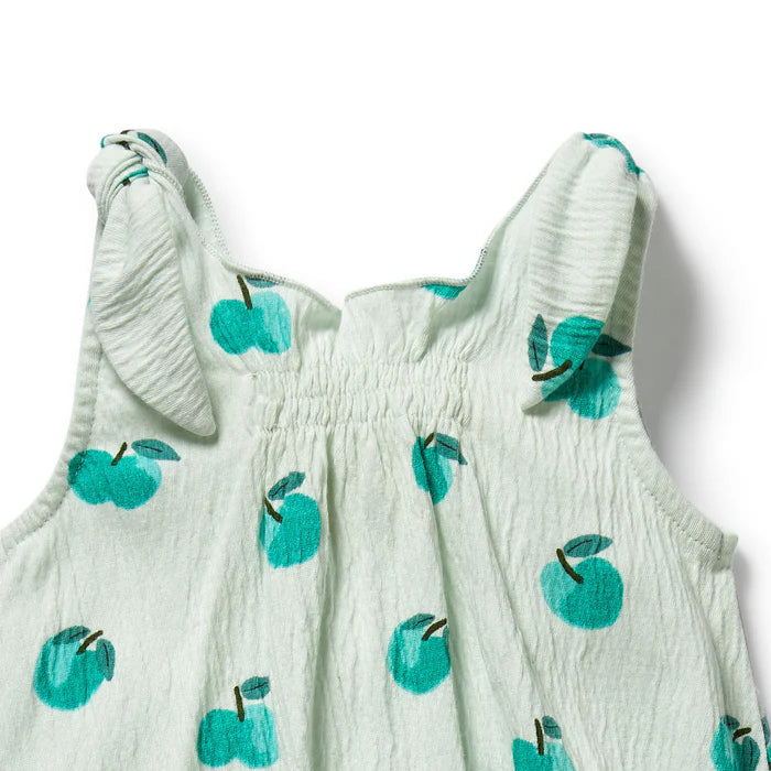 Apple Papple Organic Tie Playsuit