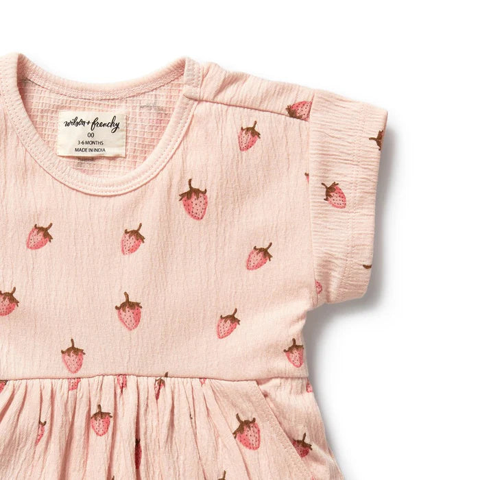 Strawberry Kisses Organic Dress