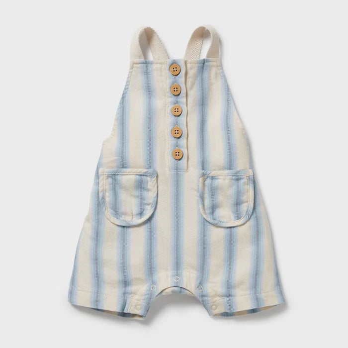 Deep Blue Stripe Organic Overall