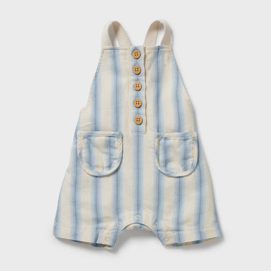 Deep Blue Stripe Organic Overall