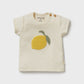 Lemon Leaf Embroidered Organic Tee