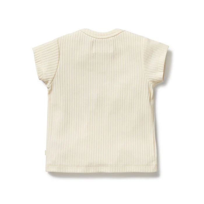 Lemon Leaf Embroidered Organic Tee