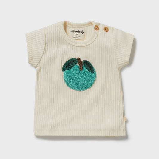 Apple Papple Embroidered Organic Tee