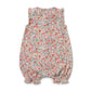 Summer Bloom Organic Ruffle Zipsuit