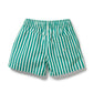 Green Bean Stripe Swim Board Short