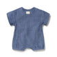 Deep Blue Organic Terry Growsuit