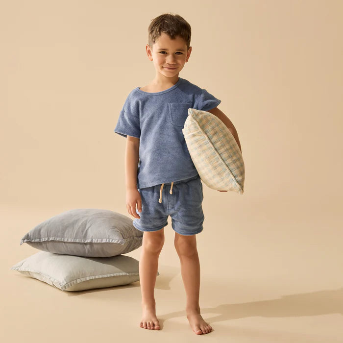 Deep Blue Organic Terry Short