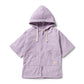 Lavender Shells Organic Terry Hooded Towel
