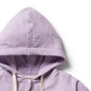 Lavender Shells Organic Terry Hooded Towel