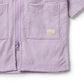 Lavender Shells Organic Terry Hooded Towel