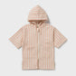 Strawberry Wave Organic Terry Hooded Towel