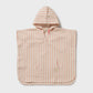 Strawberry Wave Organic Terry Hooded Poncho