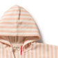 Strawberry Wave Organic Terry Hooded Poncho