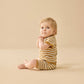 Golden Wave Stripe Organic Knitted Set