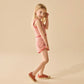Strawberry Swirl Organic Knitted Stripe Playsuit