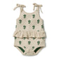 Fleur Organic Knitted Jacquard Playsuit