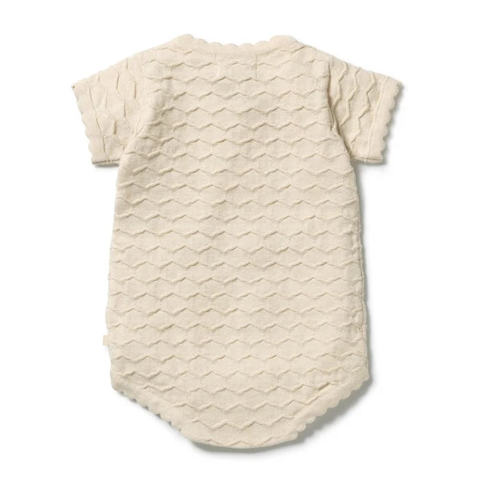 Milk Cloud Organic Knitted Chevron Bodysuit