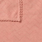 Petal Pink Organic Knitted Pointelle Blanket