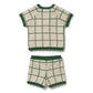 Lagoon Organic Knitted Check Set