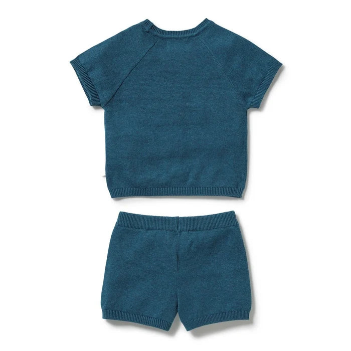 Little Croissant Organic Knitted Set