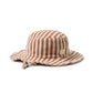 Cherry Cola Stripe Organic Terry Sun Hat