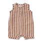 Cherry Cola Stripe Organic Terry Growsuit