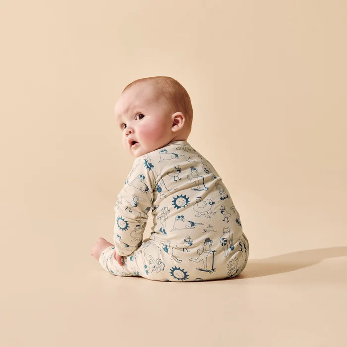 Tout est Magique Organic Zipsuit with Feet