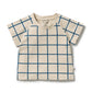 Bright Blue Check Organic Tee