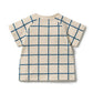 Bright Blue Check Organic Tee