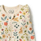 Summer Garden Organic Ruffle Zipsuit