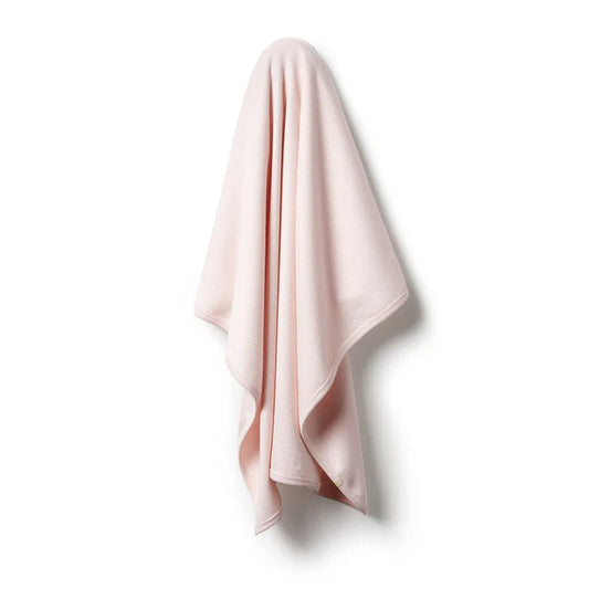 Organic Stripe Rib Bunny Rug | Cantaloupe