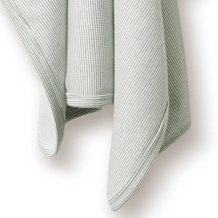 Organic Stripe Rib Bunny Rug | Fern