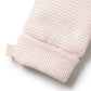 Organic Stripe Rib Mittens | Cantaloupe