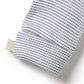 Organic Stripe Rib Mittens | Rain Drop