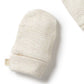 Organic Stripe Rib Mittens | Oatmeal