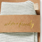 Fern organic stripe rib mittens