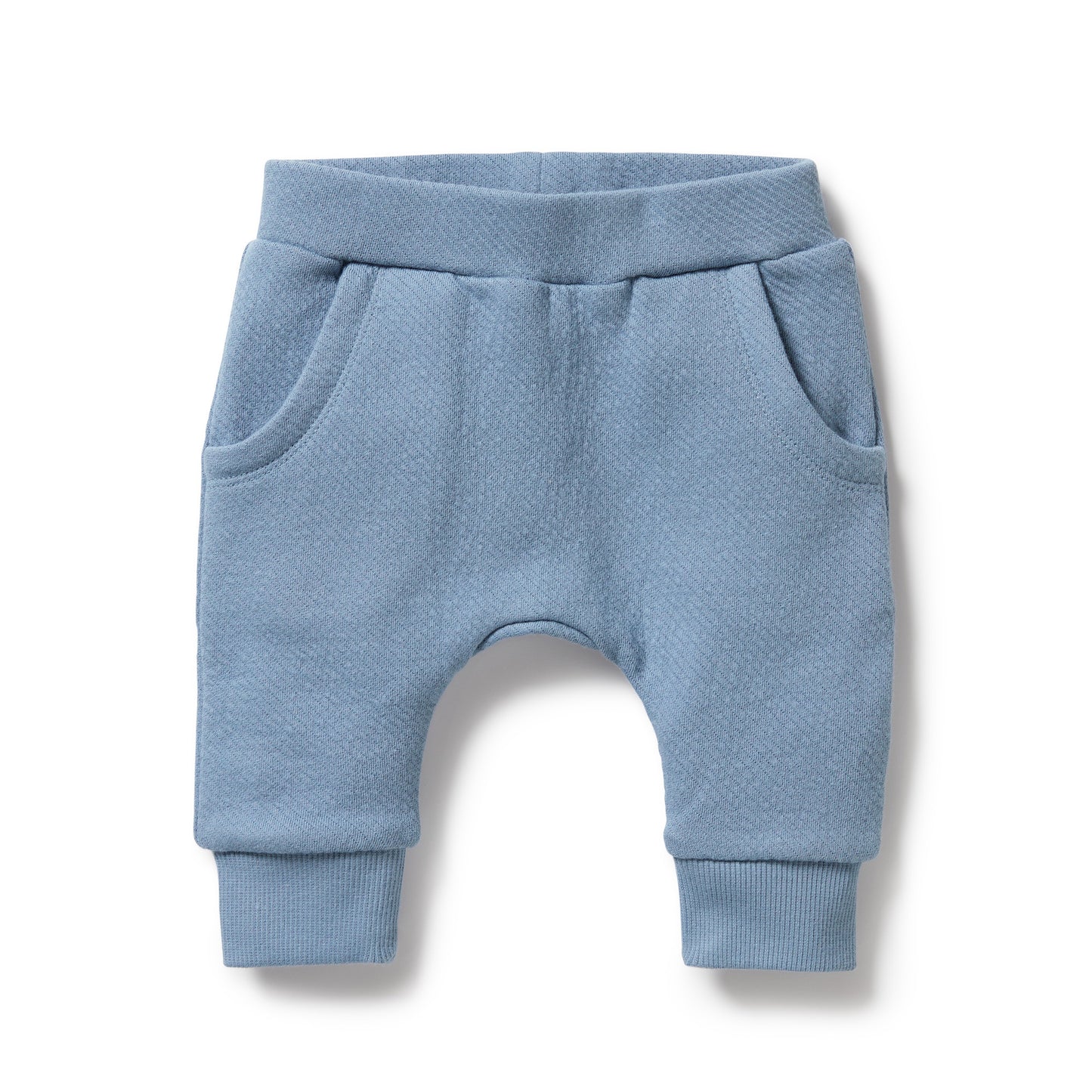 Storm Blue Organic Quilted Pant